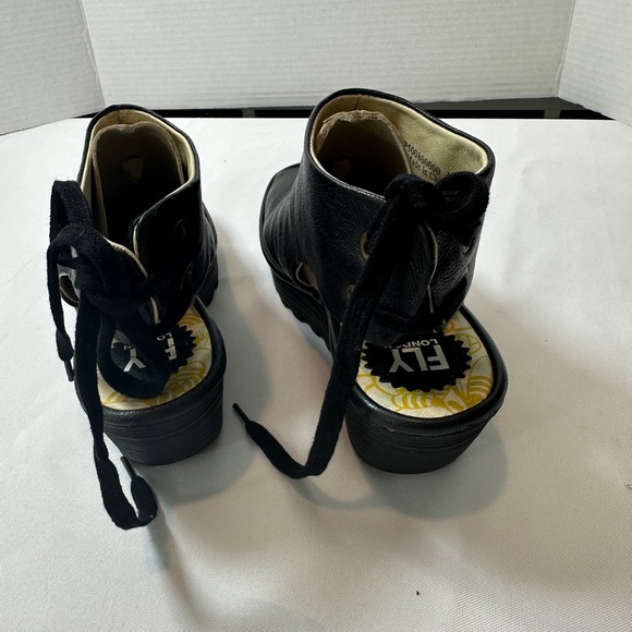 Fly London Black Mules Sleek Minimalist Design 9-9.5 - Picture 6 of 10